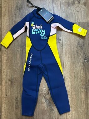 NWT Dive & Sail Girl's Full Body Wetsuit, Beach, Vacation, Surfing, Bodyboard, S